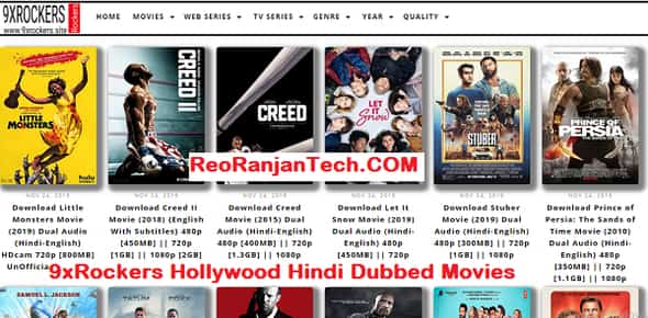 9xrockers Hollywood Hindi Dubbed Movies Download