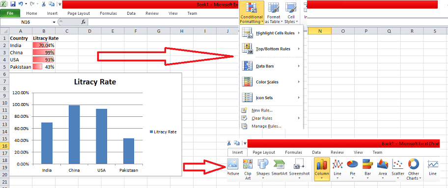 uses of microsoft excel in education