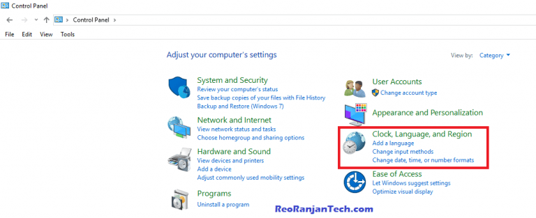 Computer में keyboard language को कैसे change करें?