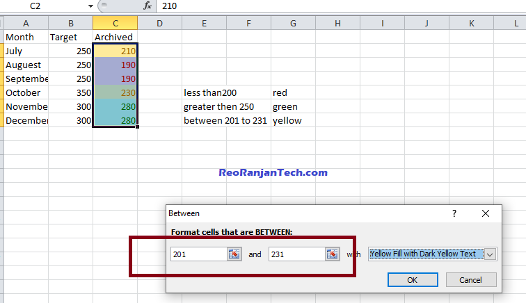 how to color cells in excel