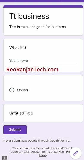 Mobile में google form कैसे बनाये ? 14 13