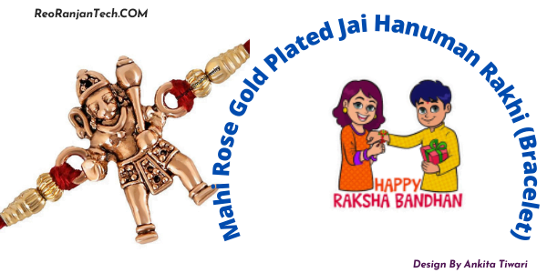 10 Top Personalised Rakhi Gifts for Brother 2023 10 Mahi Rose Gold Plated Jai Hanuman Rakhi (Bracelet)