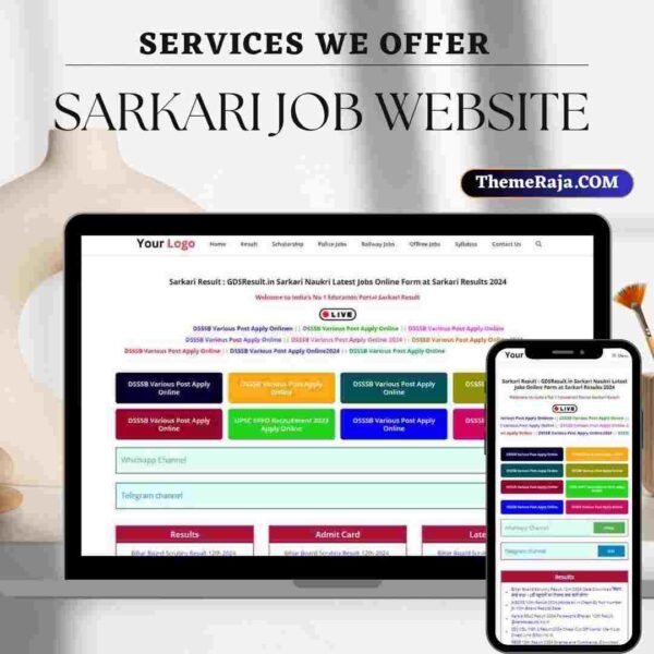Sarkari Job Website Generatepress Customization